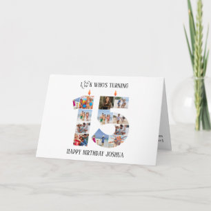 Cartão com fotos de Aniversário 15