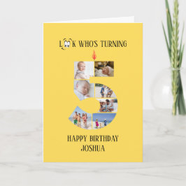 Cartão com fotos de Aniversário 5