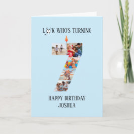 Cartão com fotos de Aniversário 7
