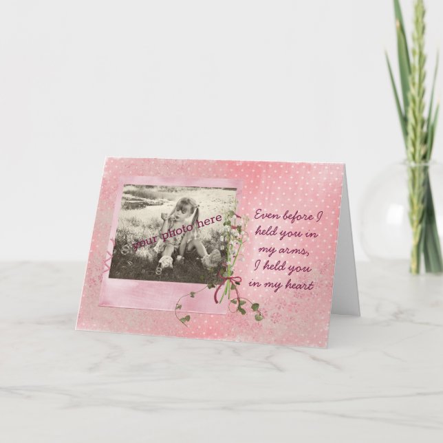 Cartão com fotos de aniversário para a filha (Frente)