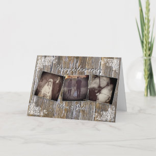 Cartão com fotos de Aniversário Personalizado