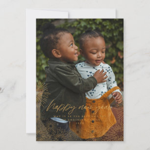 Cartão com fotos de Ano Novo do Starburst