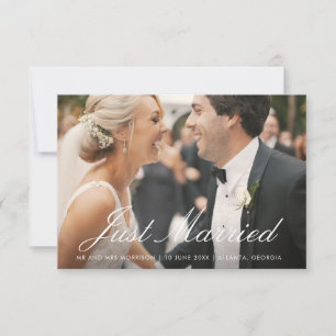 cartão com fotos de anúncio de casamento de roteir