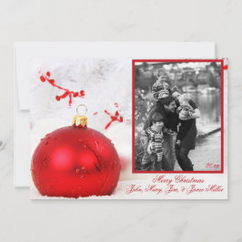 Cartão com fotos de Árvore Branca de Ornamento Ver