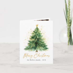 Cartão com fotos de Árvore de Natal Moderno em Wat