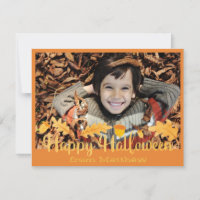 Cartão com fotos de Bolotas Laranja Feliz de Hallo