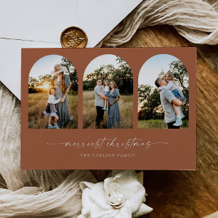 Cartão com fotos de Cartões de natal de Natal Boho