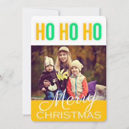 Cartão com fotos de Cartões de natal Ho Ho Feliz