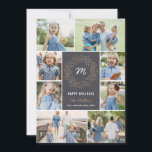 Cartão com fotos de Colagem de Feriado de Cor Edit<br><div class="desc">Celebre a temporada com este cartão de férias moderno e na moda de Berry Berry Sweet.</div>