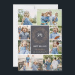 Cartão com fotos de Colagem de Feriado de Cor Edit<br><div class="desc">Celebre a temporada com este cartão de férias moderno e na moda de Berry Berry Sweet.</div>
