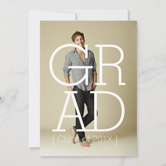 Cartão com fotos de Convite de festas de Formando  (Frente)