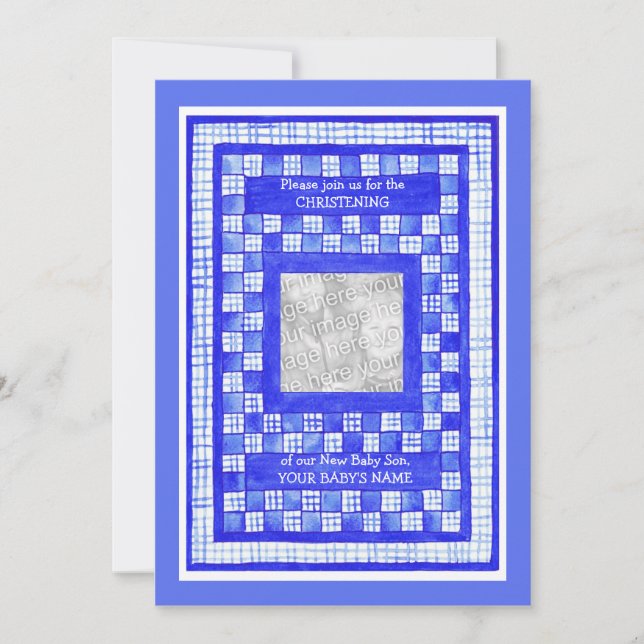 Cartão com fotos de Convite para Crianças Personal (Frente)