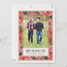 Cartão com fotos de Dia de os namorados de quadro