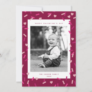 Cartão com fotos de Dia de os namorados Heart Conf