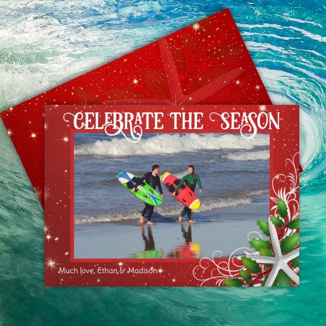 Cartão com fotos de Estrelas de Natal do Starfish  (Criador carregado)