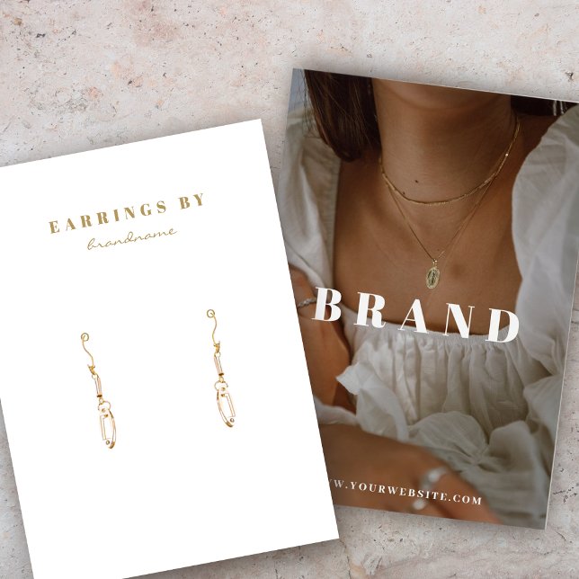 Cartão com fotos de exibição Boho Earring (Criador carregado)