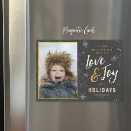 Cartão com fotos de Faux Foil Magnetic Foliday e A