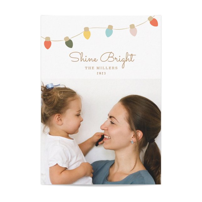 Cartão com fotos de Feriado das Luzes Retro Twinkl (Criador carregado)