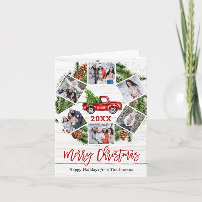 Cartão com fotos de Feriado de Caminhão da Fazenda (Frente)