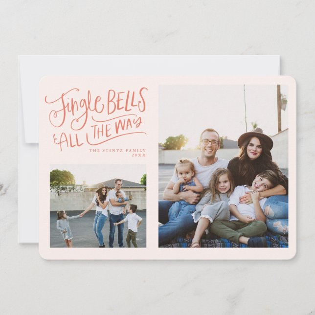 Cartão com fotos de Feriado de Cintos de Dobro Ros (Frente)