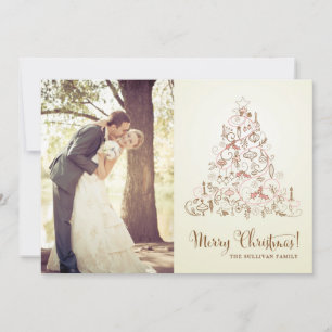 Cartão com fotos DE FERIADO DE NATAL FESTIVO DE VI