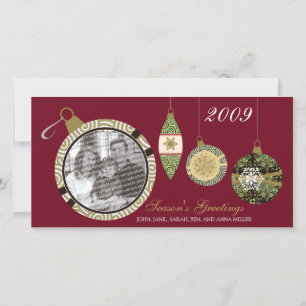 Cartão com fotos de Feriado de Pedido de Foto Pers