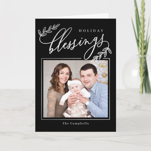 Cartão com fotos de Feriado Dobrado da Ramificação (Frente)