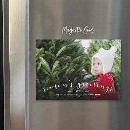 Cartão com fotos de Feriado Magnético de Sobreposi