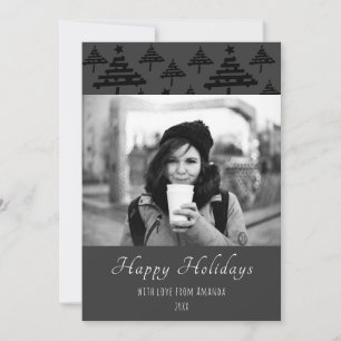 Cartão com fotos de Feriado Personalizado de Natal