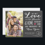 Cartão com fotos de Férias de Amor Doce Chalkboard<br><div class="desc">Cartão com fotos de Feriado de Amor doce Chalkboard por Orabella Impressões. Substitua a imagem de modelo por uma foto sua antes de comprar.</div>