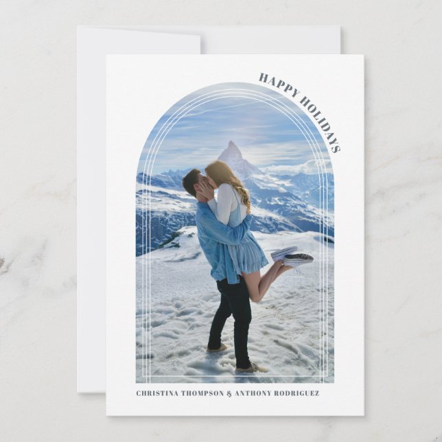 Cartão com fotos de Férias de Férias Felizes (Frente)