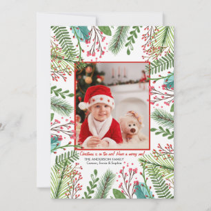 Cartão com fotos de Férias de Inverno