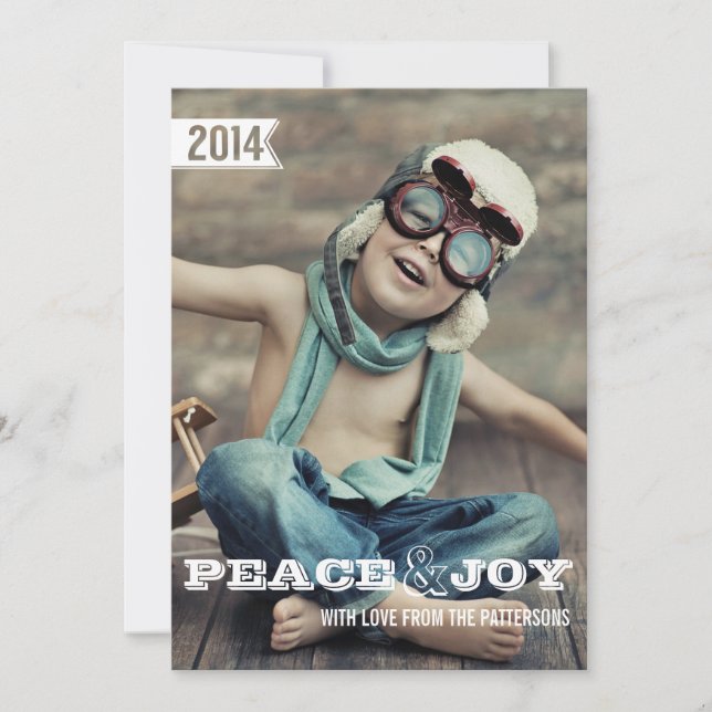 Cartão com fotos de Férias de Natal de Grande Port (Frente)