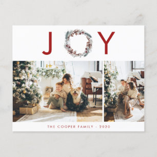 Cartão com fotos de Férias de Orçamento Natal