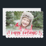 Cartão com fotos de Férias Modernas do Winter Dood<br><div class="desc">Celebre a temporada com este cartão moderno e na moda de Berry Berry Sweet. Visite nosso site: www.berryberrysweet.com para saber mais sobre nós e o que oferecemos. Itens correspondentes e mais opções de design estão disponíveis em nossa loja.</div>