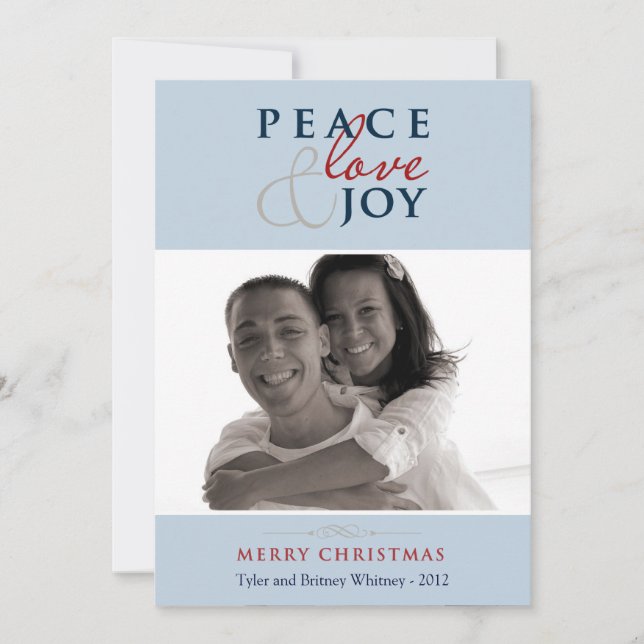 Cartão com fotos de Férias Patriótico (Frente)