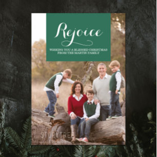 Cartão com fotos de Férias Quadrado Elegance   Ver