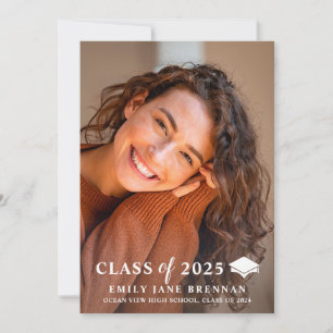 Cartão com fotos de Formando de Convite para Apres