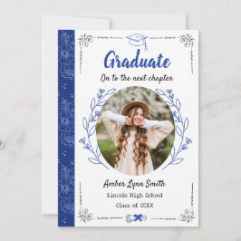 Cartão com fotos de Graduação de Blooms de Storybo