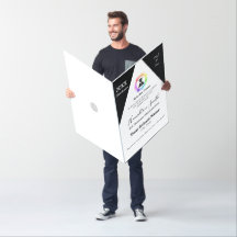 Cartão com fotos de graduação gigante HAMbyWG