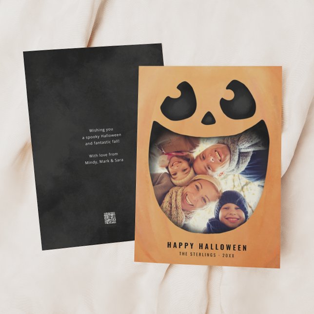 Cartão com fotos de Halloween | Pumpkin Jack O Lan (Criador carregado)