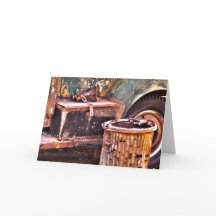 Cartão com fotos de HDR