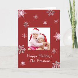 Cartão com fotos de inverno