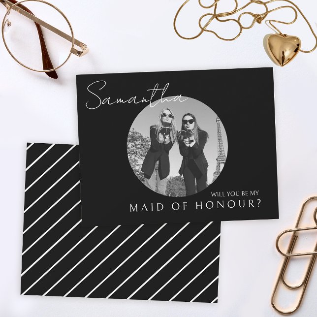 Cartão com fotos de Madrinha de casamento de propo (Criador carregado)