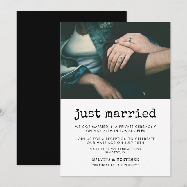 cartão com fotos de máquinas de escrever recem cas (Frente/Verso)