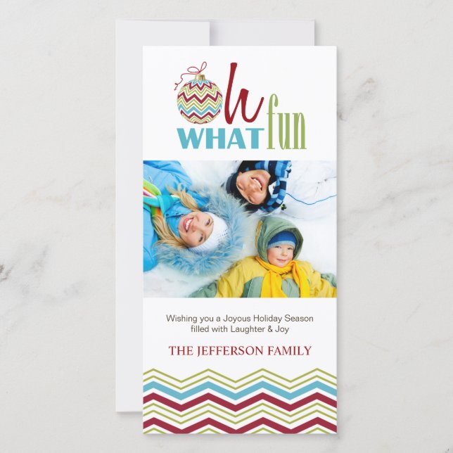 Cartão com fotos de Natal (Frente)