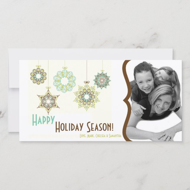 cartão com fotos de Natal de 4x8 (Frente)