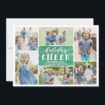 Cartão com fotos de Natal de Natal de Collage Chee<br><div class="desc">Celebre a temporada com este cartão de férias moderno e na moda de Berry Berry Sweet.</div>