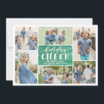 Cartão com fotos de Natal de Natal de Collage Chee<br><div class="desc">Celebre a temporada com este cartão de férias moderno e na moda de Berry Berry Sweet.</div>