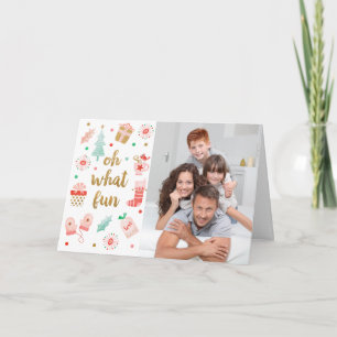 Cartão com fotos de Natal Feliz da Família Moder